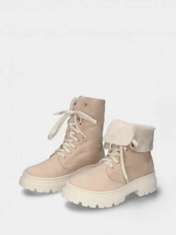 Bota Bege Com Atacadores Nadia 01