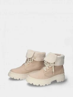 Bota Bege Com Atacadores Nadia 01
