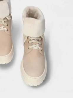 Bota Bege Com Atacadores Nadia 01