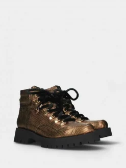 Bota Castanha Com Atacadores Para Mulher Nicole 06