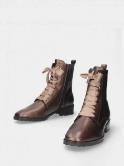 Bota Castanho Estilo Militar Feminina Telma 13