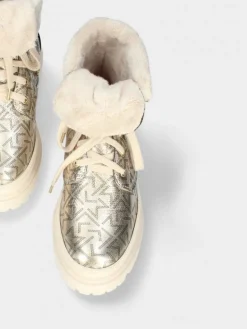 Bota Dourado Com Atacadores Nadia 02