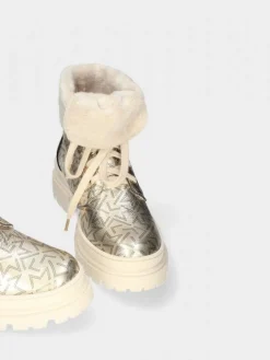 Bota Dourado Com Atacadores Nadia 02