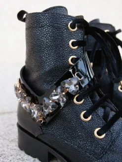 Bota Preta Com Atacadores Para Mulher Telma 12