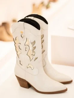 Bota Texana Bege Salome 05