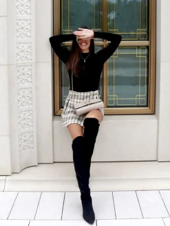 Botas Preta De Cano Alto Para Mulher