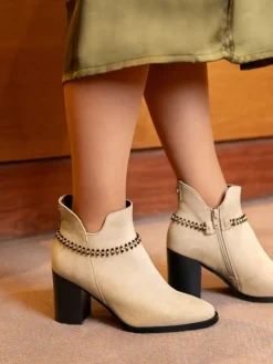 Botim Bege Salto Alto Cecilia 18