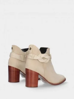 Botim Bege Salto Alto Para Mulher Cecilia 16