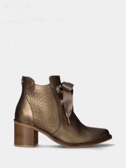 Botim Castanho De Salto Para Mulher Sara 22