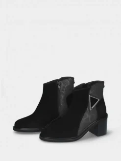 Botim Preto Salto Alto Sandra 03