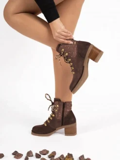 Botim Taupe Salto Medio Tatiana 01