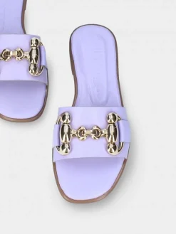 Chinelo Lilas Raso Para Mulher Luca 09