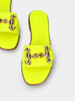 Chinelo Neon Amarelo Salto Raso Luca 10