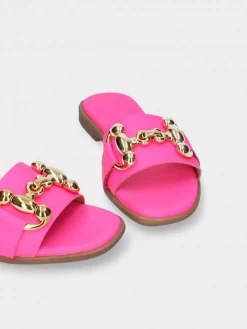 Chinelo Neon Rosa Salto Raso Luca 10