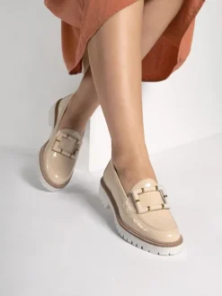 Mocassim Bege Para Senhora Raquel 12