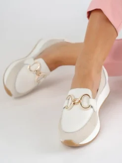 Mocassim Branco Para Mulher Alice 30