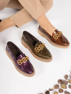 Mocassim Camel Com Plataforma Raquel 19