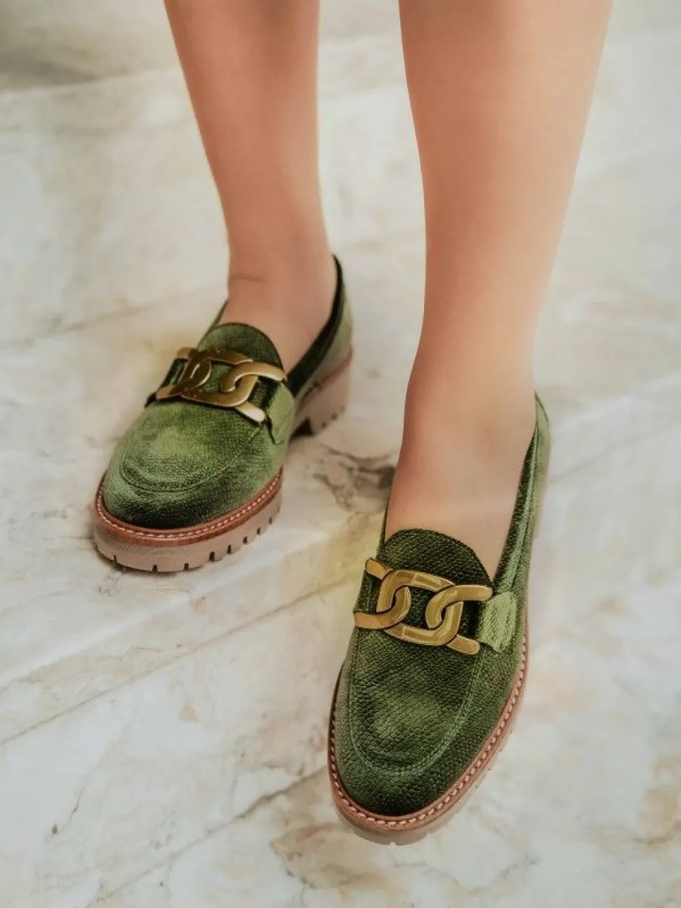 Mocassim Kaki Raquel 30