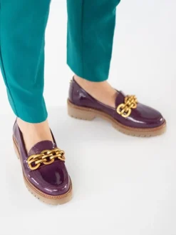 Mocassim Roxo Para Mulher Raquel 01