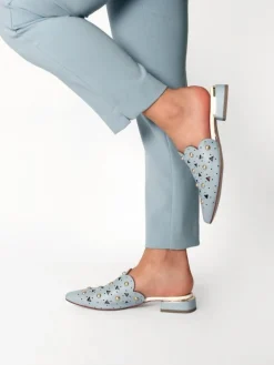 Mules Azuis Para Mulher Lea47