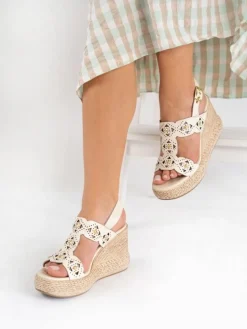 Sandalia Branca De Cunha Alta Para Mulher Paula 02