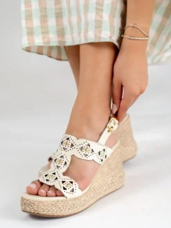 Sandalia Branca De Cunha Alta Para Mulher Paula 02