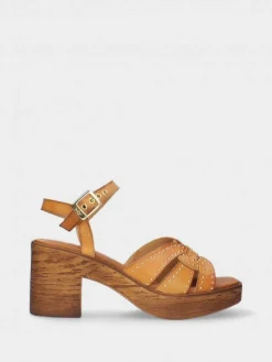 Sandalia Camel Compensada Manuela 02
