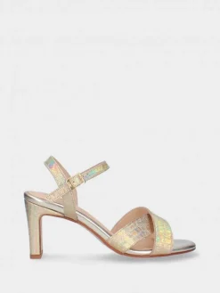 Sandalia Dourada Para Cerimonia Camila 44