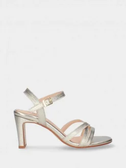 Sandalia Dourada Para Cerimonia Camila45