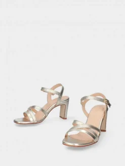 Sandalia Dourada Para Cerimonia Camila45