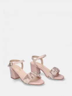 Sandalia Nude De Salto Claudia 21