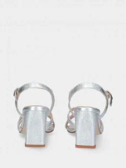 Sandalia Prateada Para Cerimonia Camila45