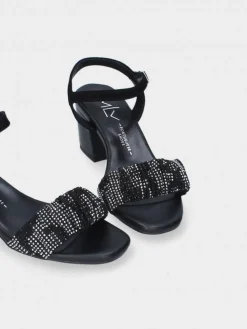 Sandalia Preta De Salto Claudia 21