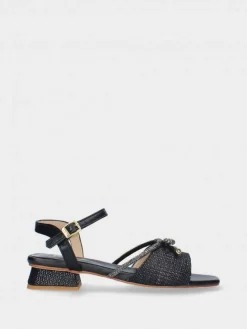 Sandalia Preta Salto Raso Carol 57