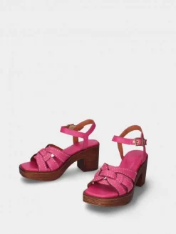 Sandalia Rosa Compensada Manuela 02