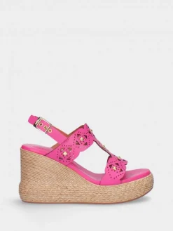 Sandalia Rosa De Cunha Alta Para Mulher Paula 02