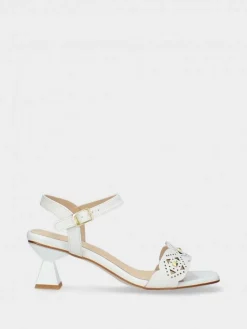 Sandalia Salto Medio Branca Margarida 05