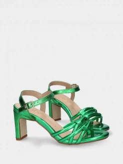 Sandalia Verde Salto Alto Camila 42