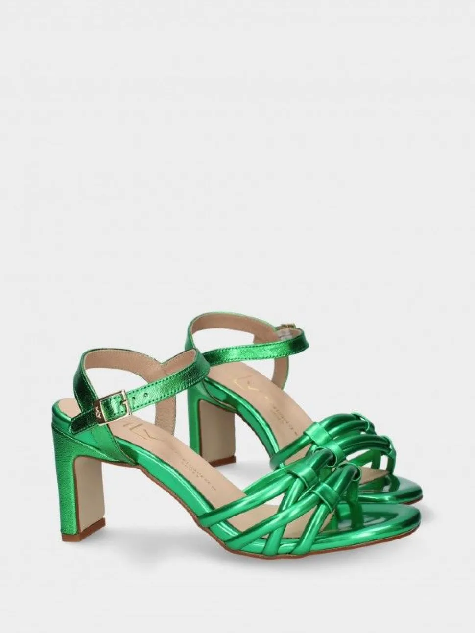 Sandalia Verde Salto Alto Camila 42