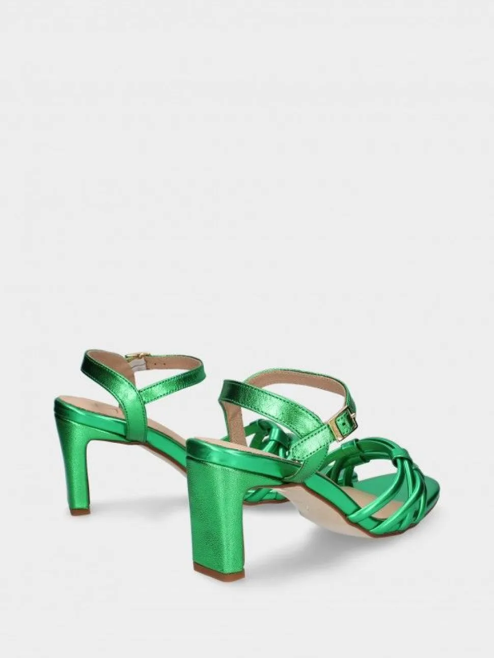 Sandalia Verde Salto Alto Camila 42