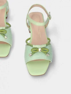 Sandalia Verde Salto Raso Carol 57