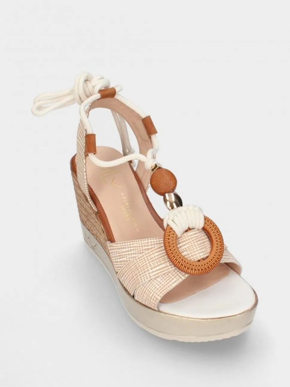 Sandálias Bege Para Mulher Poly32