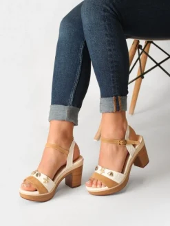 Sandálias Camel Para Mulher Maria31