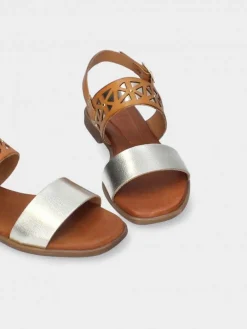 Sandálias Camel Salto Raso Luca 08