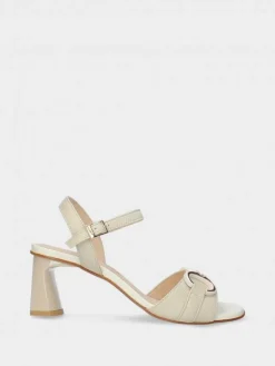 Sandálias Salto Alto Bege Para Mulher Valentina 18