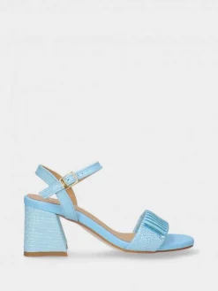 Sandálias Turquesa De Salto Medio Claudia 20