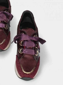 Sapatilha Bordo Com Cunha Interior Alice 42