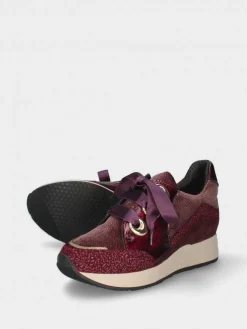 Sapatilha Bordo Com Cunha Interior Alice 42