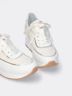 Sapatilha Branco Com Cunha Interior Para Mulher Alice 38