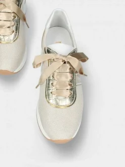 Sapatilha Branco Com Cunha Interior Para Senhora Alice 26